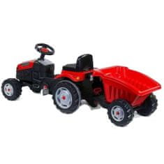 WOOPIE WOOPIE Šlapací traktor Farmer GoTrac MAXI s Silent Wheels Trailer