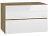 nabbi Koupelnová skříňka pod umyvadlo Baleta S80 - craft zlatý/bílý lesk