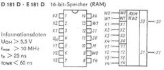 HADEX D181D - RAM 16bit, DIL14 /SN7481N/