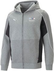 Bmw mikina PUMA MMS Hooded 23 černo-bílo-šedá 2XL