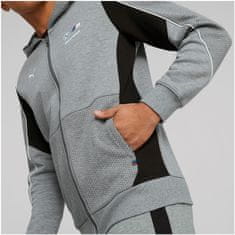 Bmw mikina PUMA MMS Hooded 23 černo-bílo-šedá 2XL