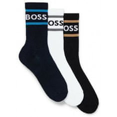 Hugo Boss 3 PACK - pánské ponožky BOSS 50469371-967 (Velikost 39-42)