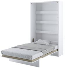 CASARREDO Výklopná postel 120 REBECCA bílá lesk/bílá mat