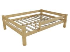 eoshop Dětská postel 8X8 01D se zábranou (Barva dřeva: bezbarvý lak, Rozměr: 120 x 200 cm)