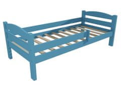 eoshop Dětská postel TEREZA se zábranou "DP 005" (Barva dřeva: barva modrá, Rozměr: 70 x 160 cm)