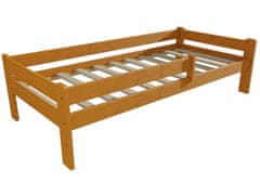 eoshop Dětská postel ADAM se zábranou "DP 012" (Barva dřeva: moření olše, Rozměr: 70 x 160 cm)