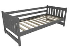 eoshop Dětská postel BARBORA "DP 024" (Barva dřeva: barva šedá, Rozměr: 70 x 160 cm)