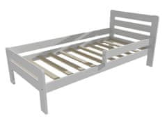 eoshop Dětská postel se zábranou VMK001C KIDS (Barva dřeva: barva bílá, Rozměr: 80 x 180 cm)