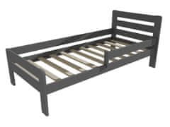 eoshop Dětská postel se zábranou VMK001C KIDS (Barva dřeva: barva šedá, Rozměr: 80 x 180 cm)