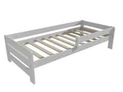 eoshop Dětská postel se zábranou VMK003D KIDS (Barva dřeva: barva bílá, Rozměr: 70 x 160 cm)