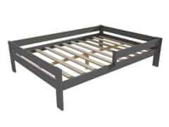 eoshop Dětská postel se zábranou VMK006C KIDS (Barva dřeva: barva šedá, Rozměr: 100 x 200 cm)