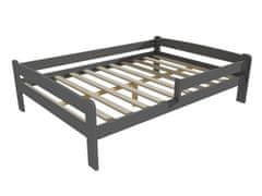 eoshop Dětská postel se zábranou VMK009C KIDS (Barva dřeva: barva šedá, Rozměr: 140 x 200 cm)