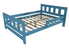 eoshop Dětská postel se zábranou VMK010FA KIDS (Barva dřeva: barva modrá, Rozměr: 120 x 200 cm)