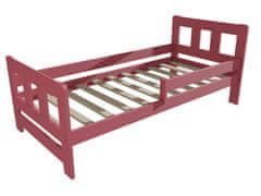eoshop Dětská postel se zábranou VMK010FA KIDS (Barva dřeva: barva růžová, Rozměr: 70 x 160 cm)