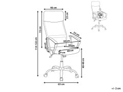 Beliani Kancelářská židle růžová DESIGN