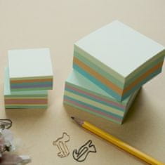 HOPAX Samolepící mini kostka Stick'n FSC 21888 | 51x51 mm, 240 lístků, mix pastelových barev