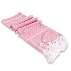 Carla Plážový ručník Boluni růžová 100 cm x 180 cm