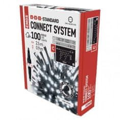 Emos D1CC01 Standard LED spojovací vánoční řetěz – rampouchy, 2,5 m, venkovní, studená bílá 1550012003
