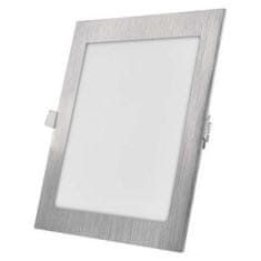 Emos LED podhledové svítidlo NEXXO stříbrné ZD2243, 22,5 x 22,5 cm, teplá/neutrální bílá 1540231870