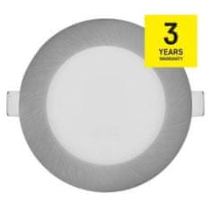 Emos ZD1223 LED podhledové svítidlo NEXXO stříbrné, 12 cm, 7 W, teplá/neutrální bílá 1540130670