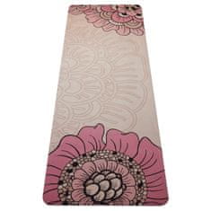 Yate Yoga Mat přírodní guma - vzor F 4 mm - béžová