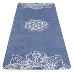 Yate Yoga Mat přírodní guma, 1 mm - vzor C modrá