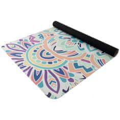 Yate Yoga mat přírodní guma, vzor I, 1 mm - růžová/modrá