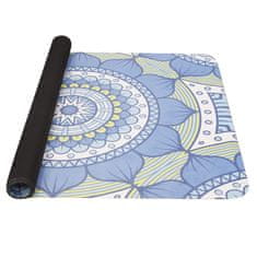 Yate Yoga Mat přírodní guma - vzor B 1 mm modrozelená