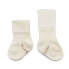 KipKep dětské ponožky Stay-on-Socks NEWBORN 1pár Off White