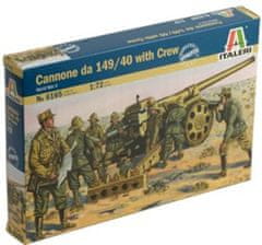 Italeri figurky dělo Cannone da 149/40 s posádkou, Model Kit 6165, 1/72