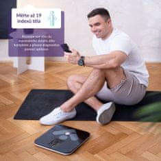 TrueLife FitScale W7 BT - Bioelektrická impedanční váha - černá