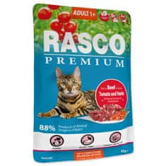 RASCO PREMIUM Kapsička Adult hovězí s rajčaty a bylinkami 85 g