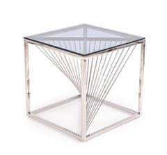 Intesi Konferenční stolek Infinity S stříbrný, sklo