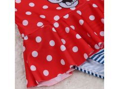 sarcia.eu DISNEY Minnie Mouse Dívčí červené puntíkované plavky 8-9 let 128-134 cm