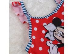 sarcia.eu DISNEY Minnie Mouse Dívčí červené puntíkované plavky 8-9 let 128-134 cm