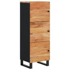 Greatstore Komoda se 3 dvířky 40 x 33 x 110 cm masivní akácie a železo