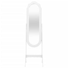 Petromila Volně stojící zrcadlo bílé 45,5x47,5x160 cm kompozitní dřevo