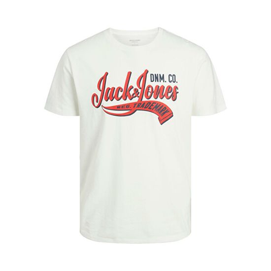 Jack&Jones Pánské triko JJELOGO Standard Fit 12233594 Cloud Dancer