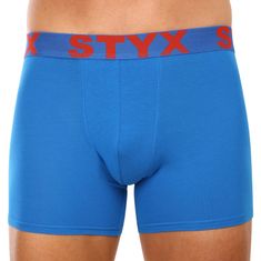 Styx Pánské boxerky long sportovní guma modré (U1167) - velikost XXL