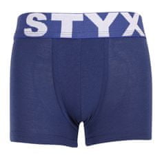 Styx Dětské boxerky sportovní guma tmavě modré (GJ968) - velikost 6-8 let