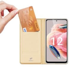 Dux Ducis Skin knížkové pouzdro na Xiaomi Redmi Note 12 Gold