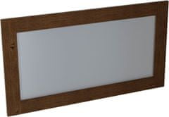 SAPHO BRAND zrcadlo v dřevěném rámu 1300x700mm, mořený smrk BA061S - Sapho