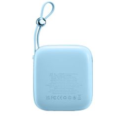 Joyroom Jelly Series JR-L003 powerbanka 10000mAh 22,5W se zabudovaným kabelem Lightning Modrá