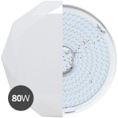 Ecolite Ecolite LED sv. nástěnné 80cm,80W,dálk.ovl.,7300lm,bílé WZSD-80/80W/LED