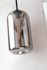 HUDSON VALLEY HUDSON VALLEY závěsné svítidlo DISTRICT kov/sklo černá/kouřová E27 1x40W F5581-CE