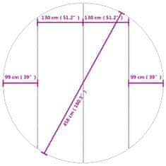 Petromila Podložka pod bazén světle šedá Ø458 cm polyesterová geotextilie