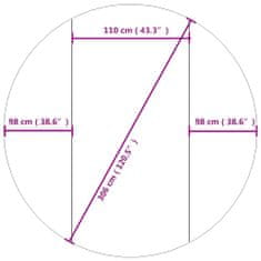 Petromila Podložka pod bazén světle šedá Ø306 cm polyesterová geotextilie