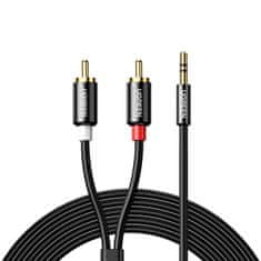 shumee Kabel audio kabel 3,5 mm mini jack - 2RCA 1,5 m černý