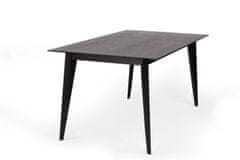 Intesi Stůl BORD černý dub 120/180 x 80 cm