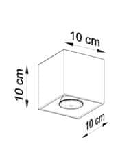 Intesi Stropní svítidlo QUAD 1 antracit